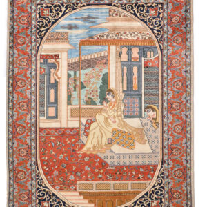 FIGURAL (NOOR JAHAN) - PAKISTAN EXCLUSIVE HANDKNOTTED CARPET 127 x 182 cm