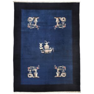 CHINA - TRADITIONAL / ANTIQUE FINISH HANDKNOTTED CARPET 274 x 366 cm