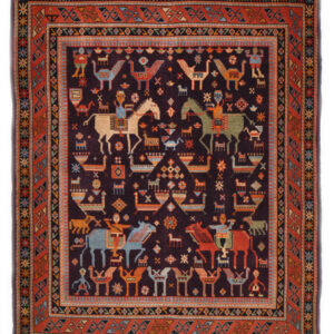 SHIRVAN FIGURAL - PAKISTAN EXCLUSIVE HANDKNOTTED CARPET 151 x 188 cm