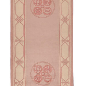 CHINA - TRADITIONAL / ANTIQUE FINISH HANDKNOTTED CARPET 69 x 305 cm
