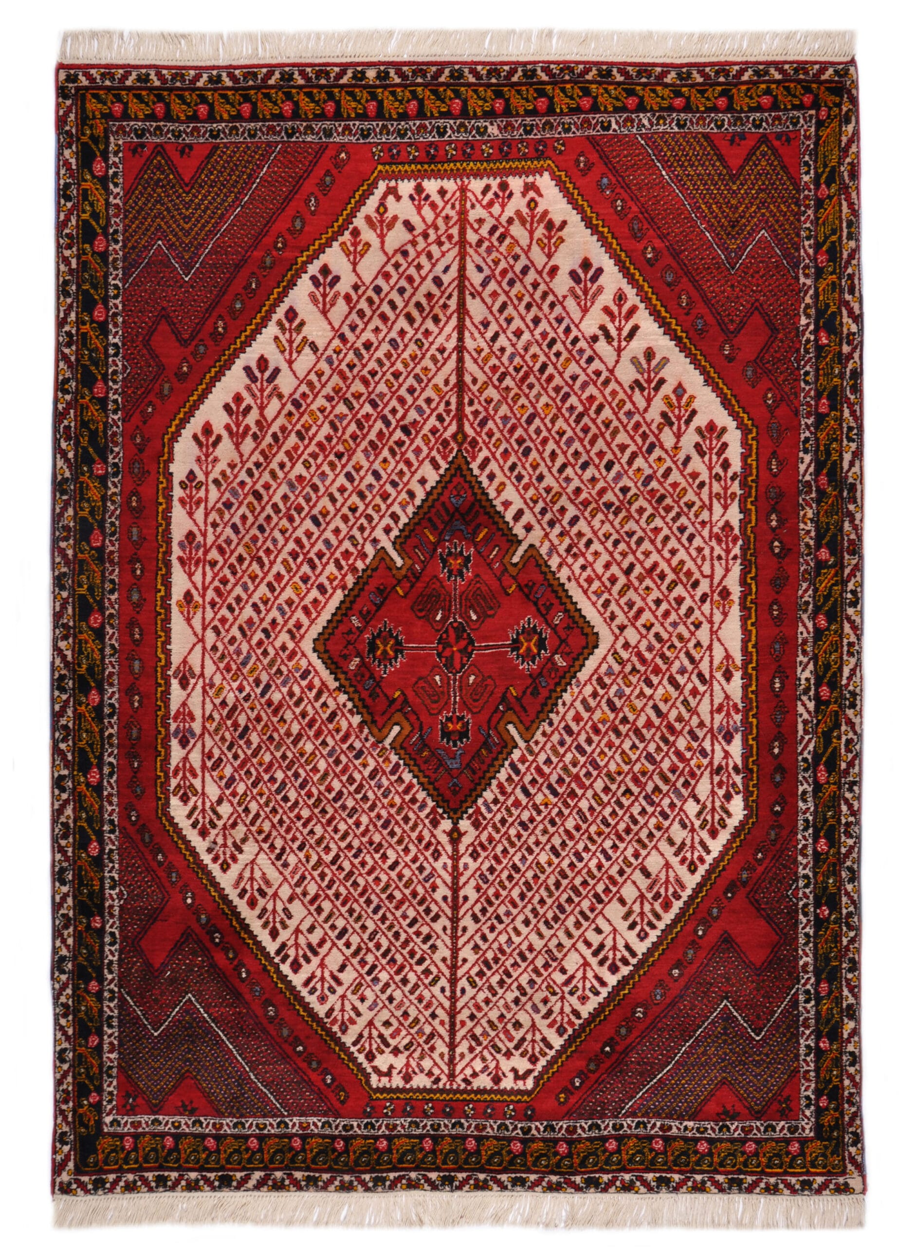 AFSHAR - ORIENTAL HANDKNOTTED CARPET 166 x 230 cm