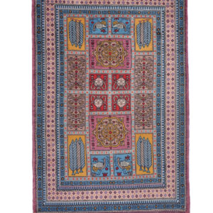 BAKHTIARI - PAKISTAN TRADITIONAL HANDKNOTTED CARPET 129 x 185 cm