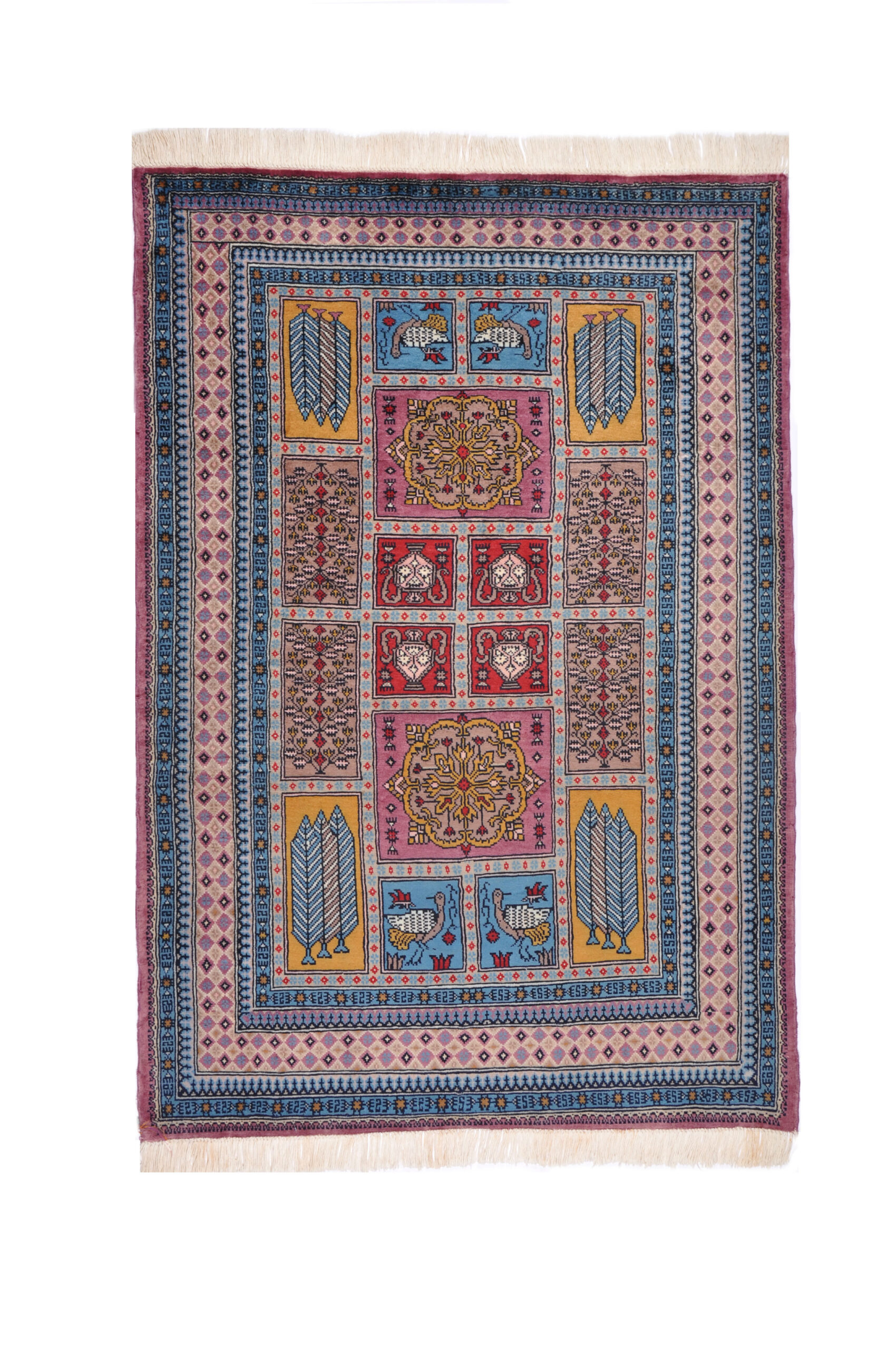 BAKHTIARI - PAKISTAN TRADITIONAL HANDKNOTTED CARPET 129 x 185 cm
