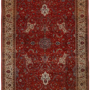KASHAN - ORIENTAL HANDKNOTTED CARPET 273 x 380 cm