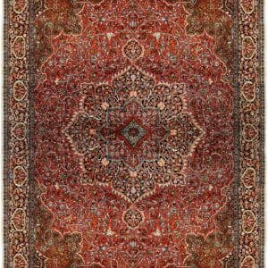 GHOM 100% SILK - ORIENTAL HANDKNOTTED CARPET 276 x 361 cm