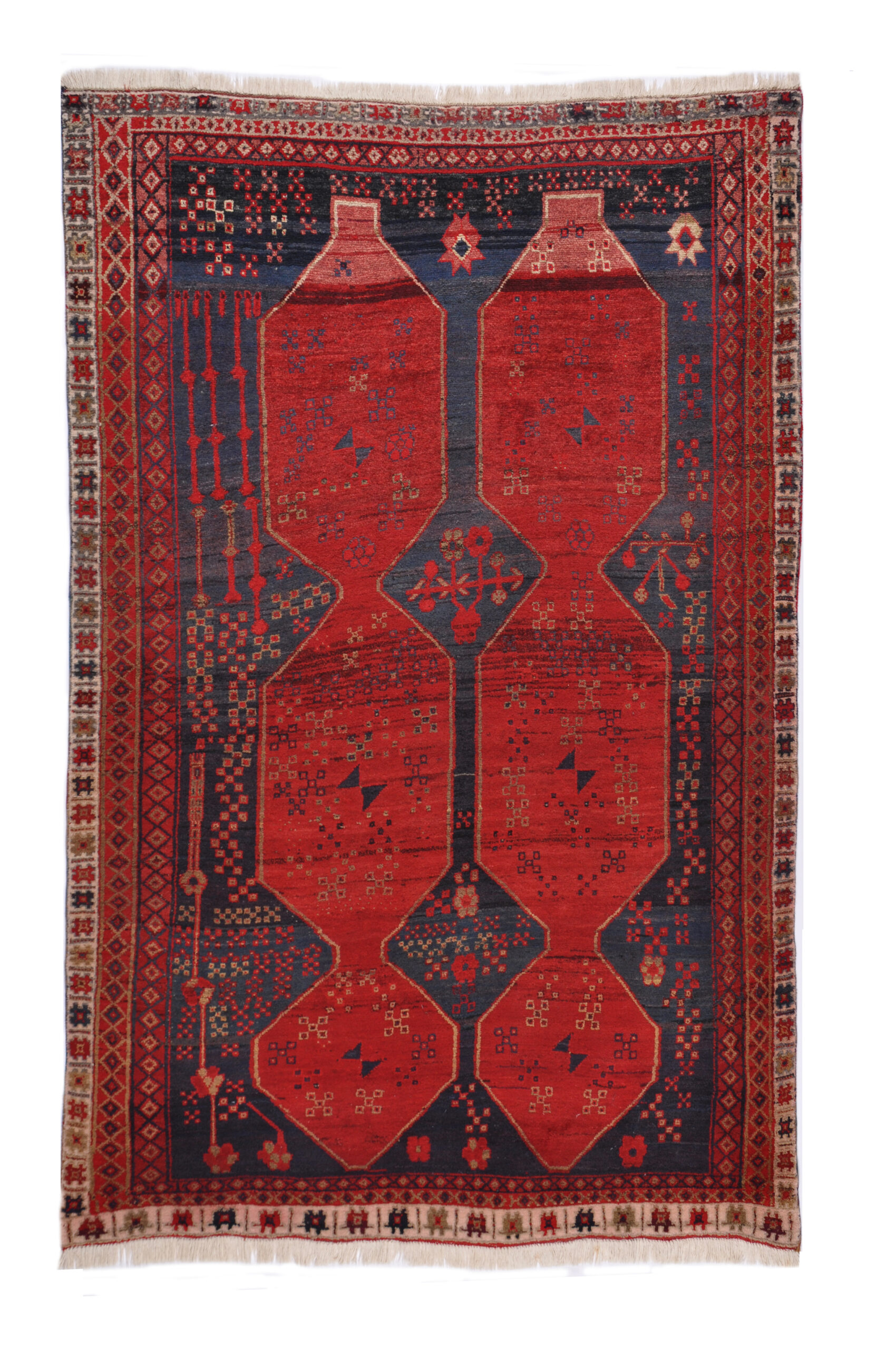 AFSHAR - PERSIAN NOMADIC / TRIBAL HANDKNOTTED CARPET 143 x 220 cm