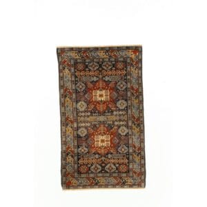 CAUCASIAN - ANTIQUE - ORIENTAL HANDKNOTTED CARPET 87 x 153 cm
