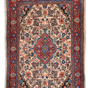 KASHAN - ORIENTAL HANDKNOTTED CARPET 62 x 90 cm