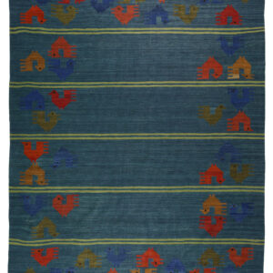 KELIM POLAND - OLD HANDWOVEN KELIM 203 x 310 cm