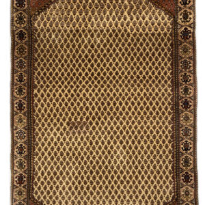 MIR - ABRASH - INDIAN TRADITIONAL HANDKNOTTED CARPET 107 x 149 cm