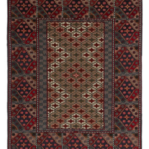 KARGAI - AFGHAN TRADITIONAL HANDKNOTTED CARPET 115 x 170 cm