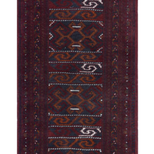BASHIRI - AFGHAN TRADITIONAL HANDKNOTTED CARPET 80 x 285 cm