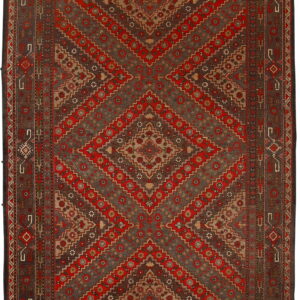 YARQANDI - TRADITIONAL / ANTIQUE FINISH HANDKNOTTED CARPET 210 x 400 cm