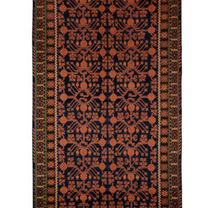 YARQANDI - TRADITIONAL / ANTIQUE FINISH HANDKNOTTED CARPET 155 x 300 cm