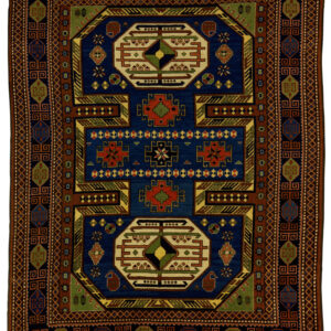 CAUCASIAN - AFGHAN TRADITIONAL HANDKNOTTED CARPET 210 x 270 cm