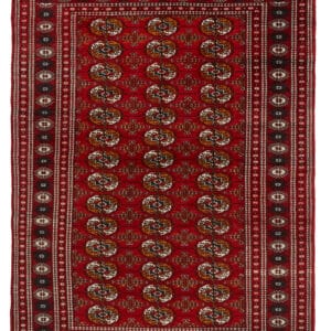 BOKHARA - OLD - ORIENTAL HANDKNOTTED CARPET 128 x 188 cm
