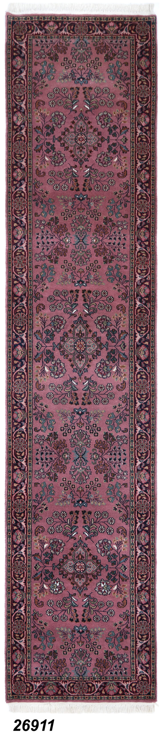 SAROUGH - INDIAN TRADITIONAL HANDKNOTTED CARPET 76 x 355 cm