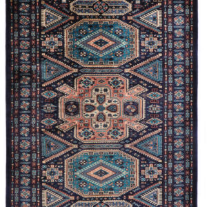 CAUCASIAN - PAKISTAN TRADITIONAL HANDKNOTTED CARPET 128 x 185 cm