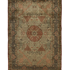 GHOM 100% Silk - 100% SILK / VERY FINE QUALITY HANDKNOTTED CARPET 63 x 92 cm