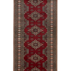 SAROOK - ORIENTAL HANDKNOTTED CARPET 80 x 355 cm