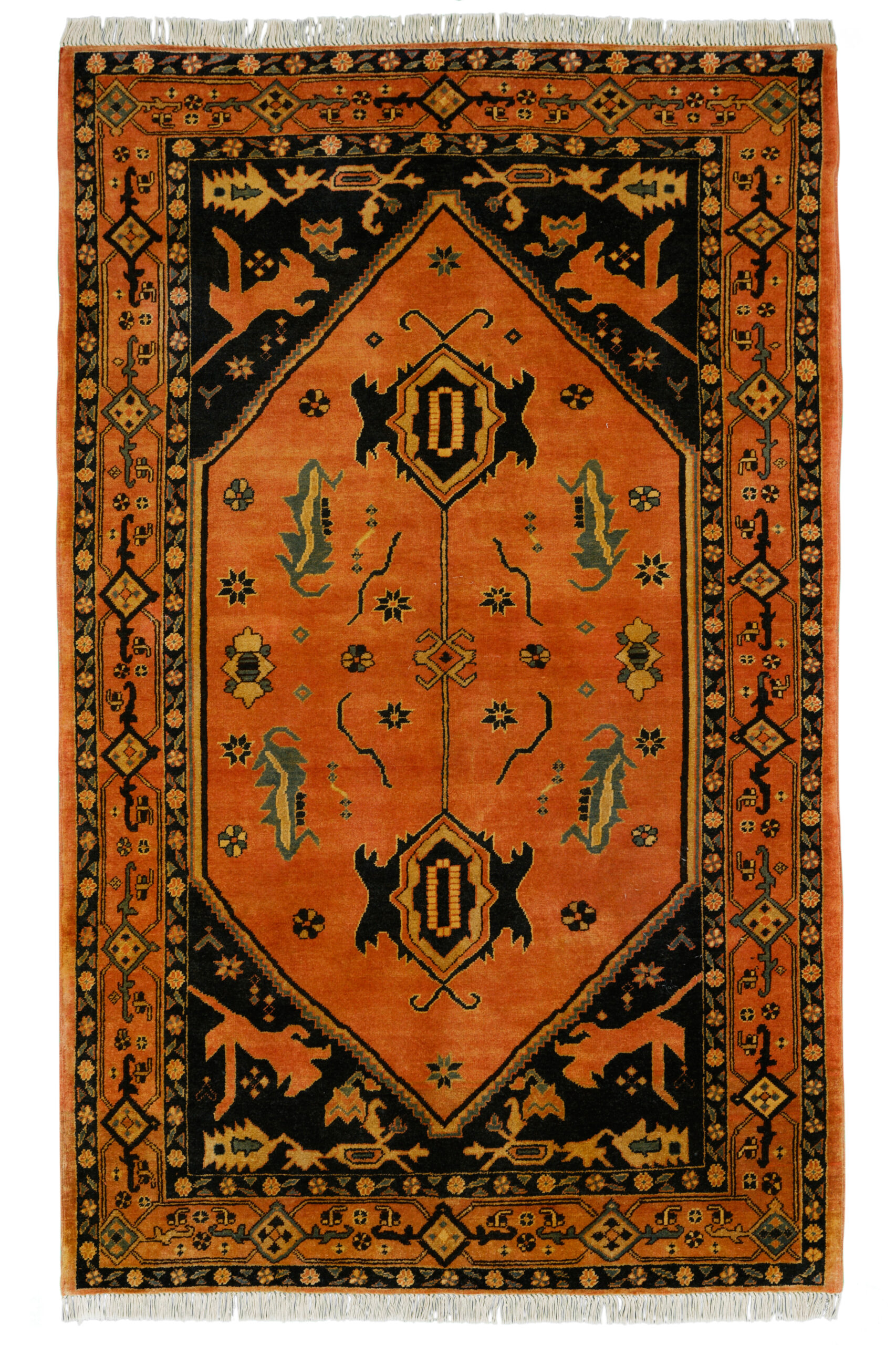 KARGAI - AFGHAN TRADITIONAL HANDKNOTTED CARPET 156 x 257 cm
