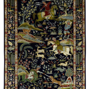HUNTING - PAKISTAN EXCLUSIVE HANDKNOTTED CARPET 185 x 276 cm