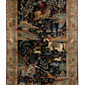 HUNTING - PAKISTAN EXCLUSIVE HANDKNOTTED CARPET 150 x 246 cm