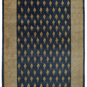 TIBET,CHINA - TRADITIONAL / ANTIQUE FINISH HANDKNOTTED CARPET 183 x 274 cm