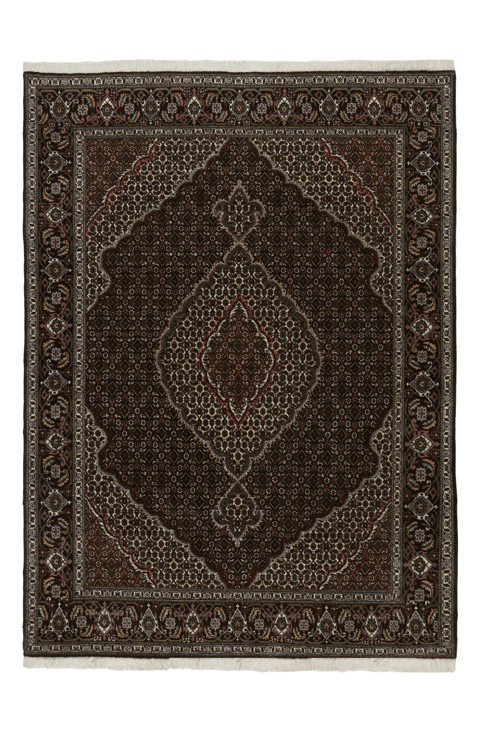 TABRIZ WITH SILK - PERSIAN URBAN / EXCLUSIVE HANDKNOTTED CARPET 151 x 205 cm
