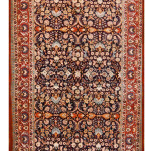 GHOM 100% Silk - 100% SILK / VERY FINE QUALITY HANDKNOTTED CARPET 94 x 156 cm