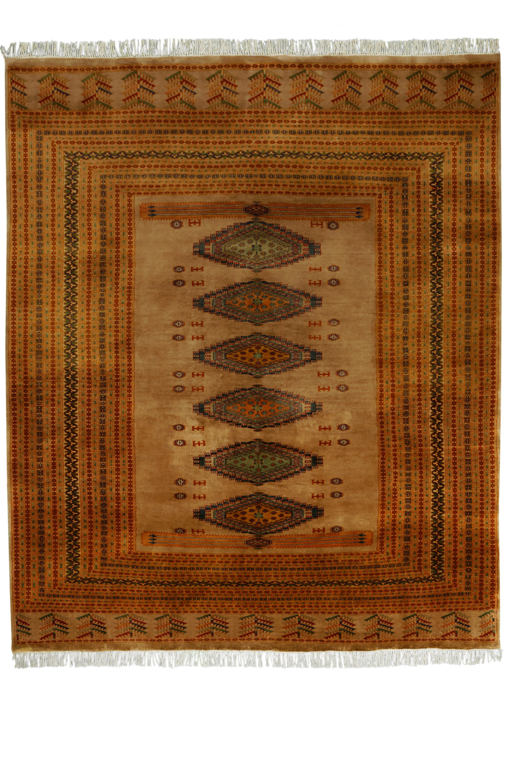 KAFKAZI - PAKISTAN EXCLUSIVE HANDKNOTTED CARPET 230 x 270 cm