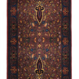 SAROUGH - INDIAN TRADITIONAL HANDKNOTTED CARPET 75 x 302 cm