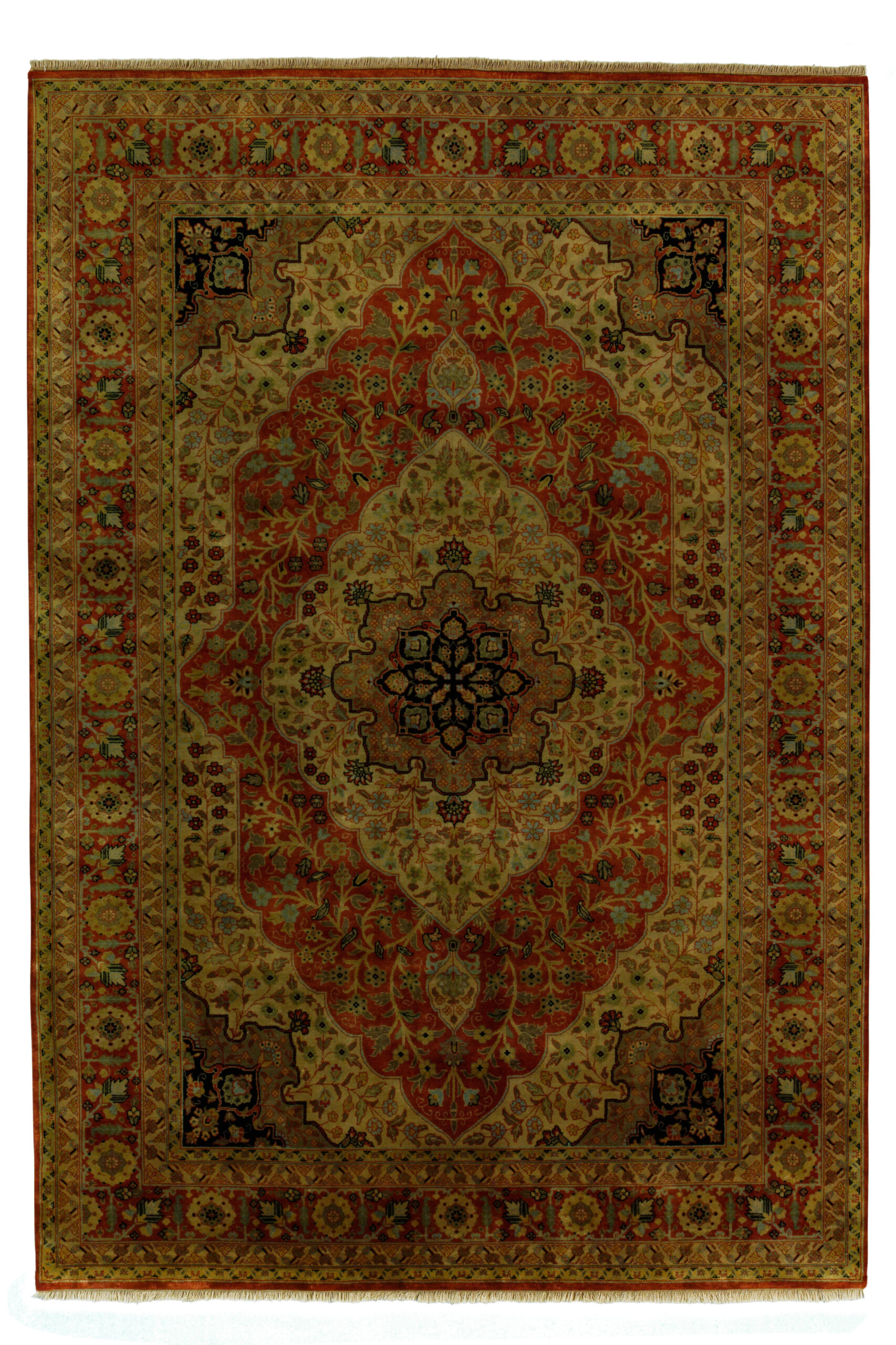 SAROUGH - INDIAN EXCLUSIVE HANDKNOTTED CARPET 187 x 271 cm