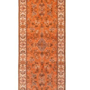 SAROUGH - INDIAN TRADITIONAL HANDKNOTTED CARPET 80 x 383 cm