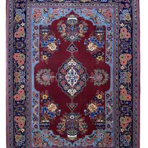 GHOM - 100% SILK / VERY FINE QUALITY HANDKNOTTED CARPET 110 x 155 cm