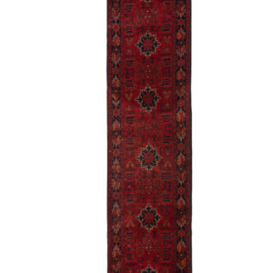 KHAL MOHAMADI - AFGHAN TRADITIONAL HANDKNOTTED CARPET 83 x 380 cm