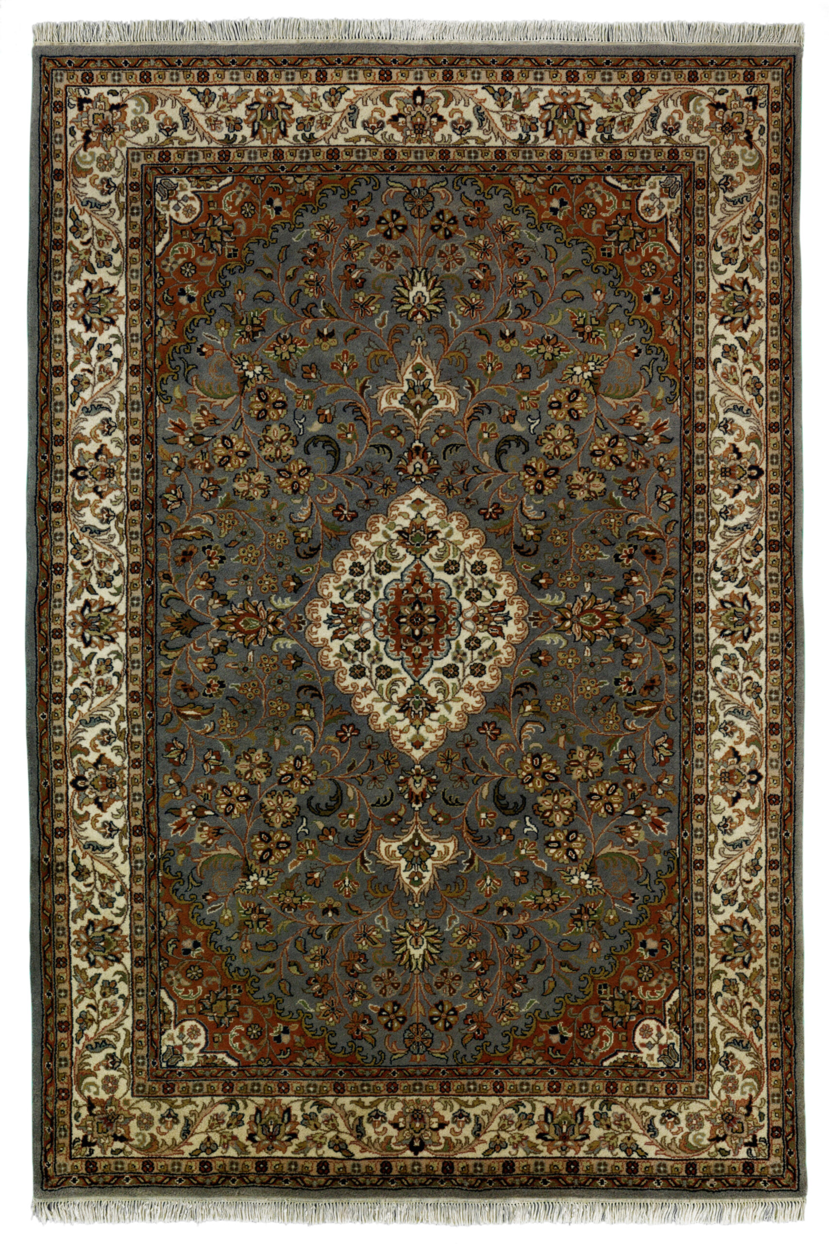 SAROUGH - INDIAN TRADITIONAL HANDKNOTTED CARPET 196 x 300 cm