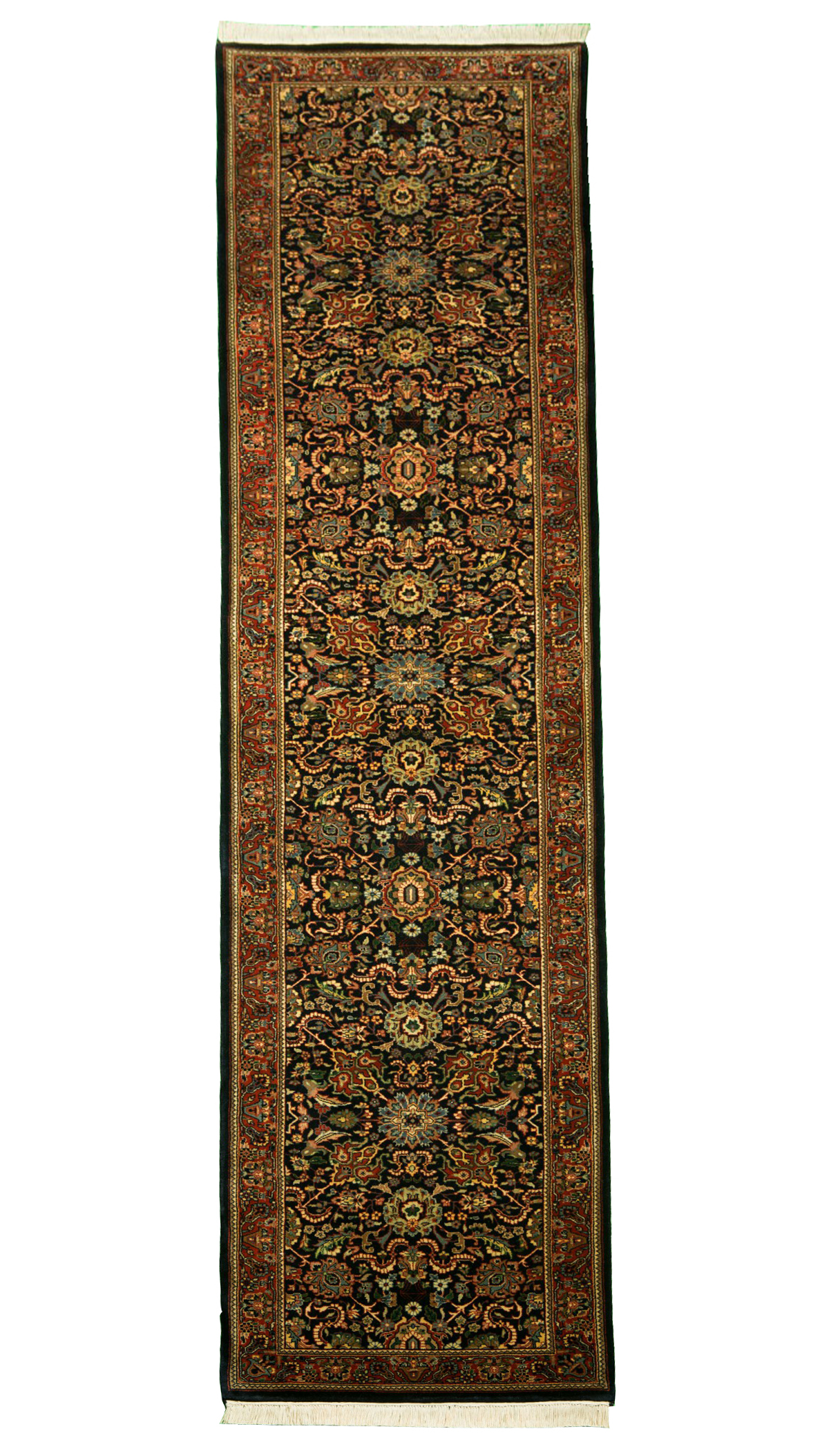 SAROUGH - INDIAN EXCLUSIVE HANDKNOTTED CARPET 77 x 361 cm