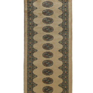 BOKHARA - PAKISTAN TRADITIONAL HANDKNOTTED CARPET 82 x 375 cm