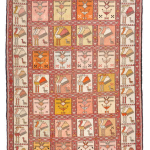 SOUMAK SILK -  HANDWOVEN KELIM 112 x 182 cm
