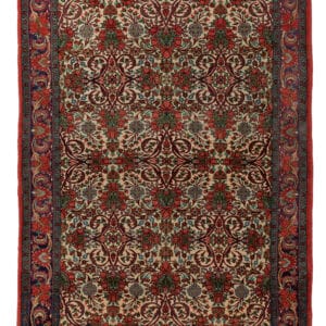 MALAYAR - ORIENTAL HANDKNOTTED CARPET 105 x 143 cm