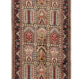 BAKHTIARI - INDIAN TRADITIONAL HANDKNOTTED CARPET 64 x 273 cm