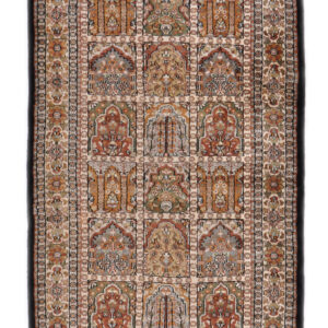 GARDEN DESIGN - INDIAN TRADITIONAL HANDKNOTTED CARPET 93 x 157 cm