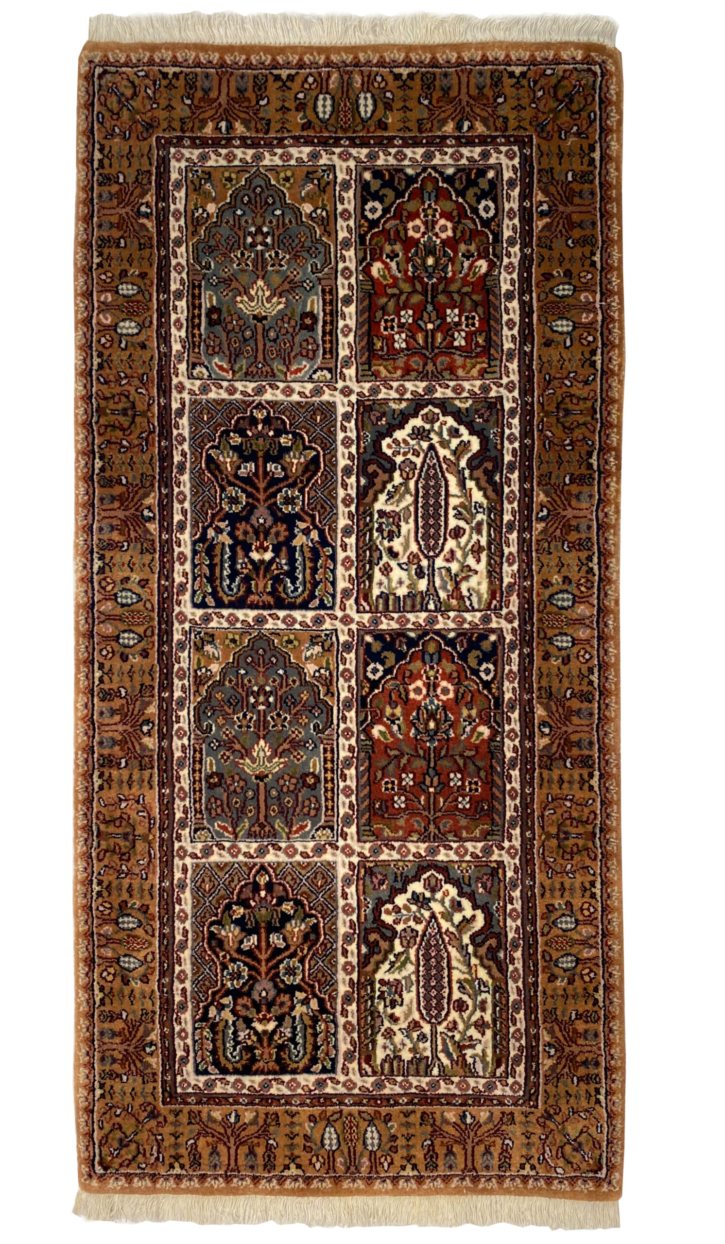 BAKHTIARI - INDIAN EXCLUSIVE HANDKNOTTED CARPET 70 x 144 cm