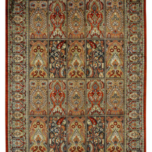 BAKHTIARI - INDIAN TRADITIONAL HANDKNOTTED CARPET 153 x 221 cm
