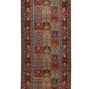 MOUD-KHASHTI - ORIENTAL HANDKNOTTED CARPET 86 x 390 cm