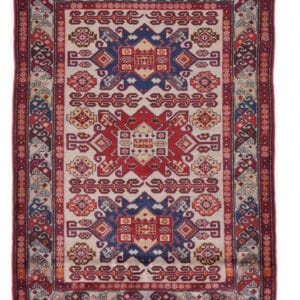 CAUCASIAN - ORIENTAL HANDKNOTTED CARPET 102 x 137 cm