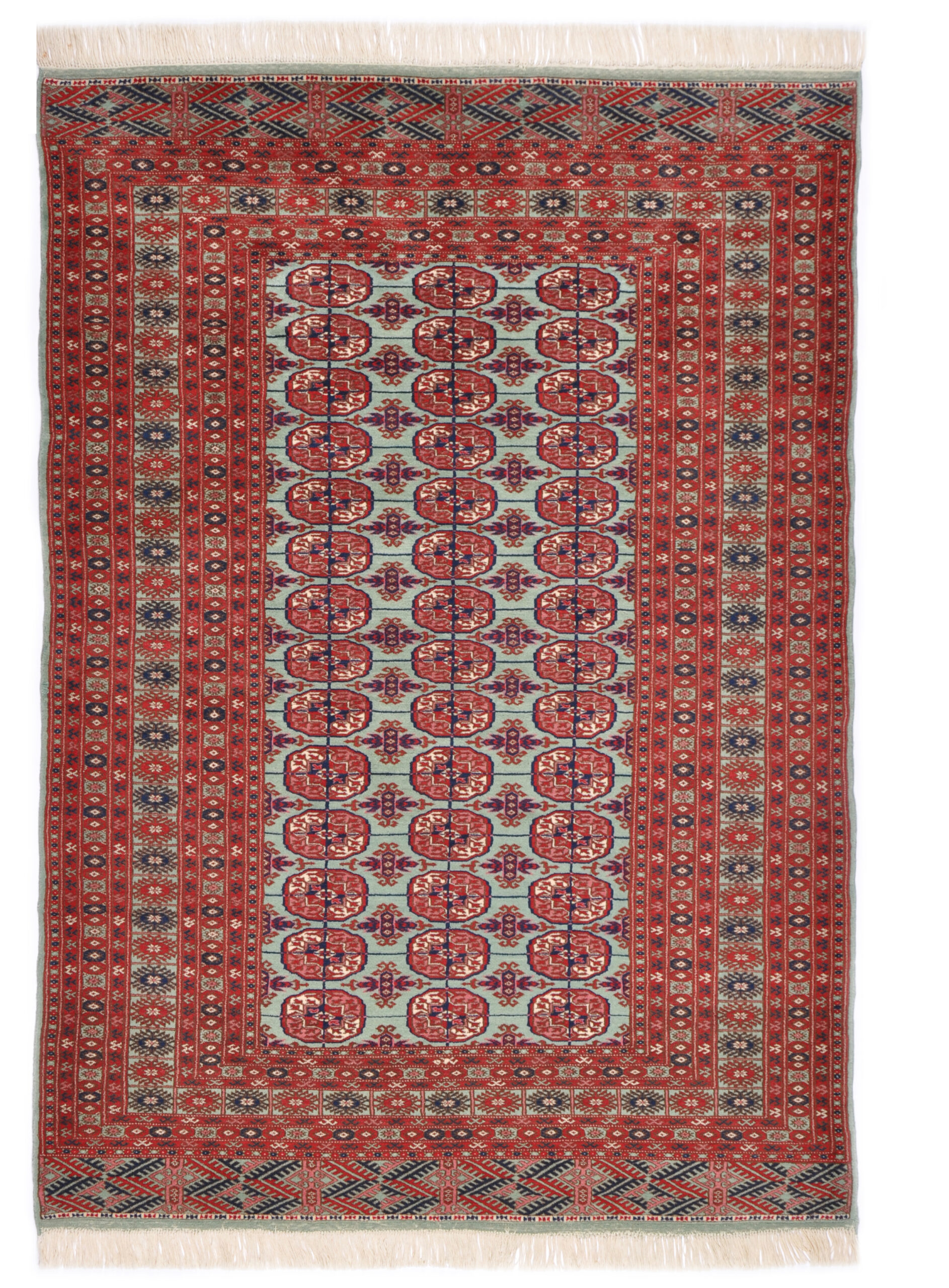 BOKHARA - PAKISTAN TRADITIONAL HANDKNOTTED CARPET 127 x 175 cm