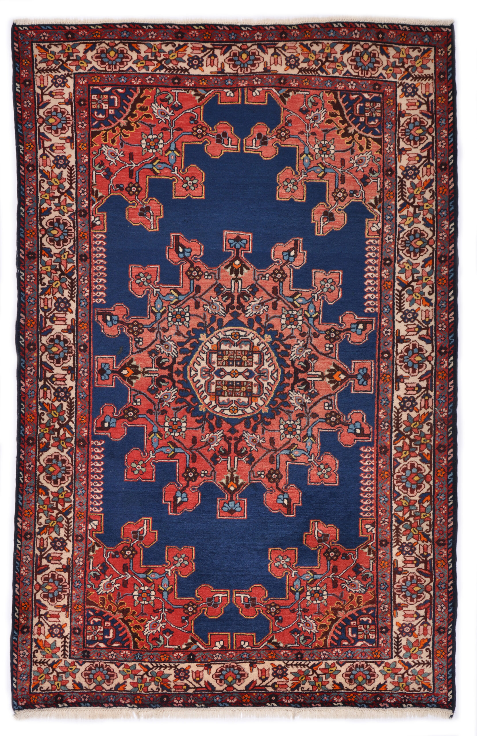 HAMADAN - PERSIAN NOMADIC / TRIBAL HANDKNOTTED CARPET 140 x 215 cm