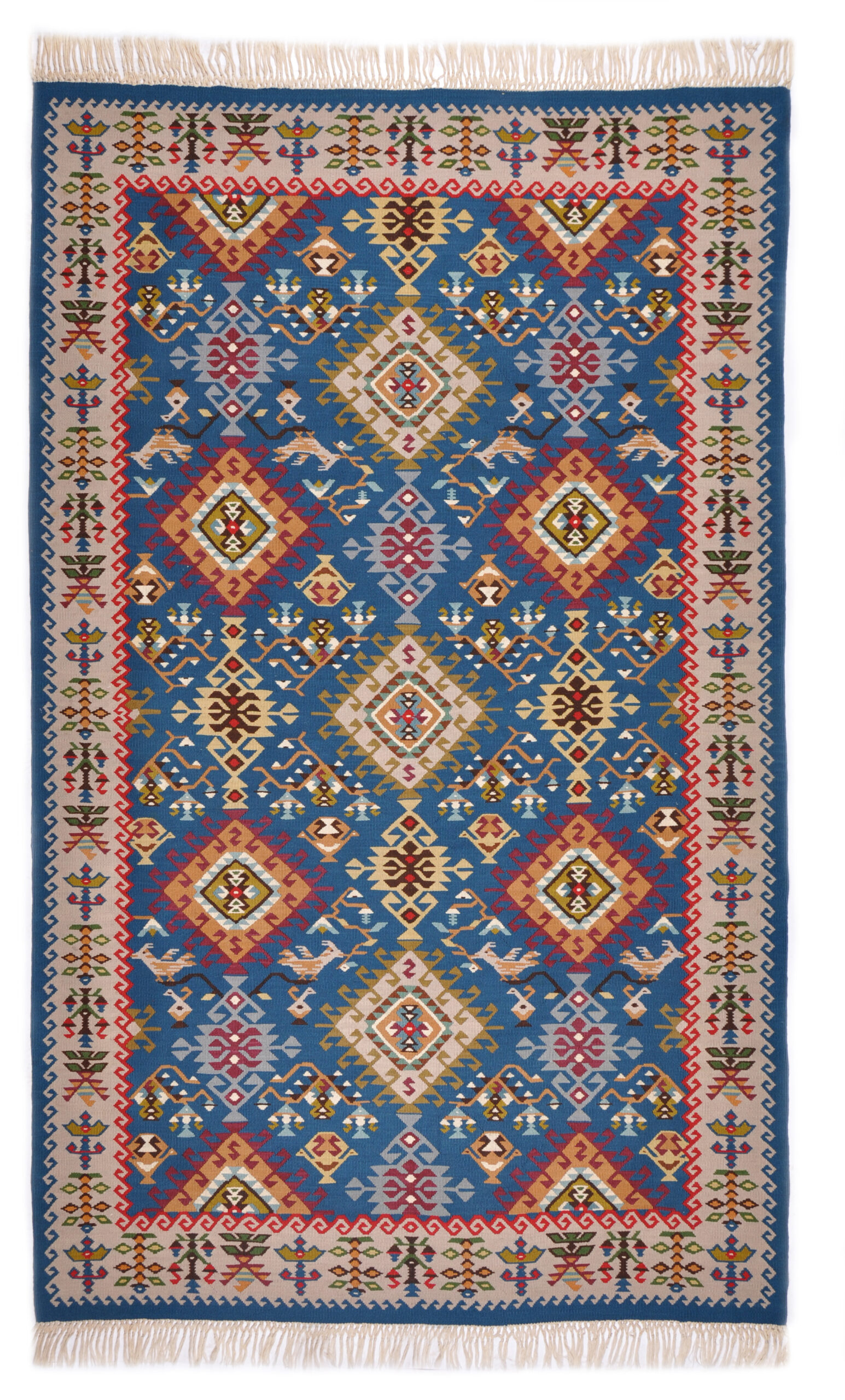 KELIM - CAUCASIAN / TURKEY HANDKNOTTED CARPET 152 x 248 cm